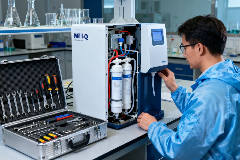 湖北武汉实验室超纯水机维修攻略:从默克密理博故障到国产耗材替代